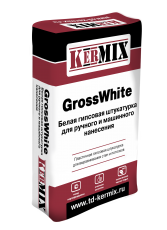 Kermix GrossWhite 30 кг, штукатурка гипсовая белая