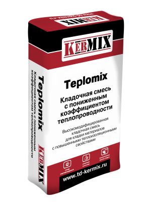 Kermix Teplomix 8010, 17.5 кг, теплый кладочный раствор