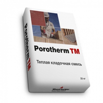 Porotherm TM, 20 кг  (30-32 л), теплая кладочная смесь