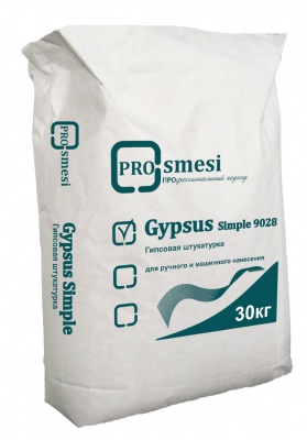 Pro-Smesi Gypsus Simple 9126 30 кг, штукатурка гипсовая белая
