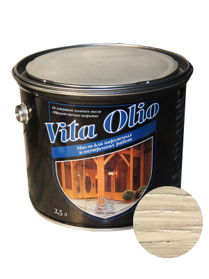 Масло VITA OLIO  шелковисто-матовое, цвет ясень оливковый 2,5л